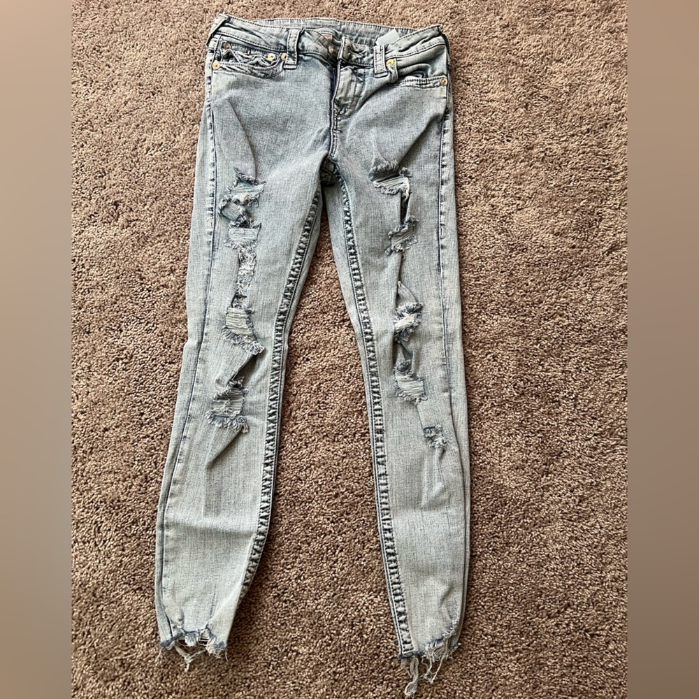 True Religion distressed jeans